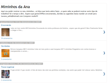 Tablet Screenshot of miminhos-da-ana.blogspot.com