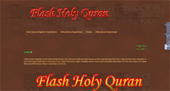 Desktop Screenshot of flashholyquran.blogspot.com