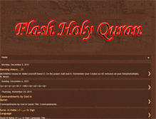 Tablet Screenshot of flashholyquran.blogspot.com