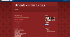 Desktop Screenshot of detenteenmisletras.blogspot.com