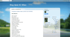 Desktop Screenshot of iqbal-acmilan.blogspot.com