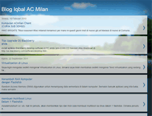 Tablet Screenshot of iqbal-acmilan.blogspot.com