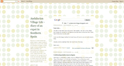 Desktop Screenshot of andalucianvillage.blogspot.com