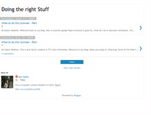 Tablet Screenshot of doingtherightstuff.blogspot.com