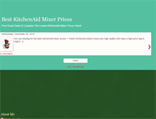 Tablet Screenshot of bestkitchenaidmixerprices.blogspot.com