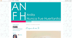 Desktop Screenshot of anitanuncafuehuerfanita.blogspot.com