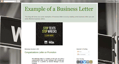Desktop Screenshot of example-of-a-business-letter.blogspot.com