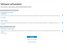 Tablet Screenshot of lehmannschwestern.blogspot.com