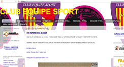 Desktop Screenshot of equipesport.blogspot.com