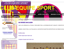 Tablet Screenshot of equipesport.blogspot.com
