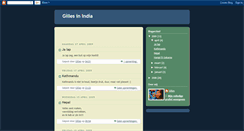 Desktop Screenshot of gillesinindia.blogspot.com