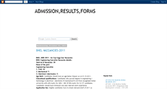 Desktop Screenshot of admissionresultform.blogspot.com