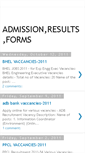 Mobile Screenshot of admissionresultform.blogspot.com