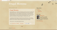 Desktop Screenshot of frugalmomma.blogspot.com