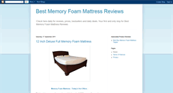 Desktop Screenshot of bestmemoryfoammattressreviews.blogspot.com