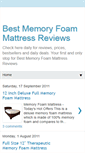 Mobile Screenshot of bestmemoryfoammattressreviews.blogspot.com