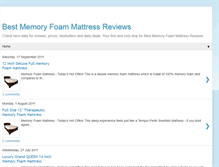 Tablet Screenshot of bestmemoryfoammattressreviews.blogspot.com