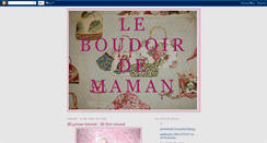 Desktop Screenshot of leboudoirdemaman.blogspot.com