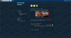 Desktop Screenshot of chinacitycasino.blogspot.com