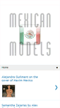 Mobile Screenshot of mexican-models.blogspot.com