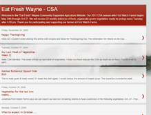 Tablet Screenshot of eatfreshwayne.blogspot.com