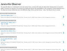 Tablet Screenshot of janesvilleobserver.blogspot.com