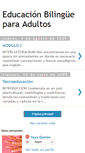 Mobile Screenshot of educacionbilinguedeadultos.blogspot.com