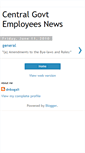 Mobile Screenshot of centralgovtemployeesnews.blogspot.com