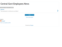Tablet Screenshot of centralgovtemployeesnews.blogspot.com