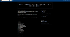Desktop Screenshot of pratt-id-thesis.blogspot.com