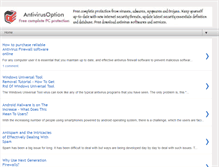 Tablet Screenshot of antivirusoption.blogspot.com