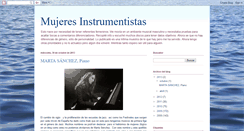 Desktop Screenshot of mujeresinstrumentistas.blogspot.com