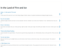 Tablet Screenshot of inthelandoffireandice.blogspot.com