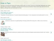 Tablet Screenshot of kidsinpain.blogspot.com