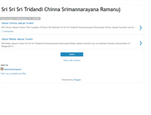 Tablet Screenshot of chinnajeeyarswami.blogspot.com