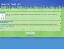 Tablet Screenshot of eu-ruraldays.blogspot.com