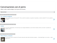 Tablet Screenshot of conversacionesconelperro.blogspot.com