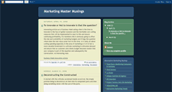 Desktop Screenshot of marketingmastermusings.blogspot.com