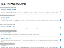Tablet Screenshot of marketingmastermusings.blogspot.com