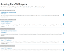 Tablet Screenshot of amazing-cars-wallpapers.blogspot.com