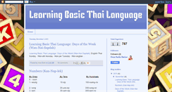 Desktop Screenshot of learningbasicthailanguage.blogspot.com