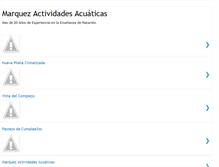 Tablet Screenshot of marquezactividadesacuaticas.blogspot.com