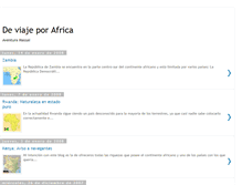 Tablet Screenshot of deviajeporafrica.blogspot.com