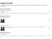 Tablet Screenshot of haggai-ecuador.blogspot.com