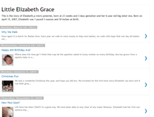 Tablet Screenshot of littleelizabethgrace.blogspot.com