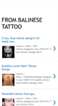 Mobile Screenshot of from-balinese-tattoo.blogspot.com