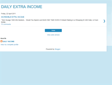 Tablet Screenshot of dailyextradivineincome.blogspot.com