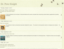 Tablet Screenshot of drpeterknight.blogspot.com