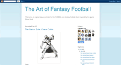 Desktop Screenshot of fantasyfootballart.blogspot.com