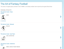 Tablet Screenshot of fantasyfootballart.blogspot.com